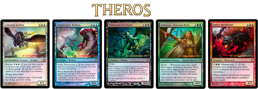 Theros Hero’s Path Promo MTG Prerelease/Game Day/Launch Promos 4x The Destined 